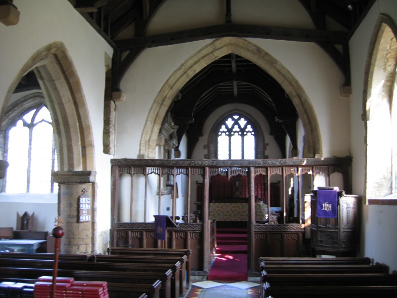 Hinton in the hedges church Holy Trinity Interior